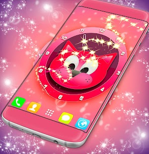 Lastest Pink Cat Clock APK for PC