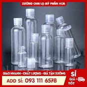 Chai Nhựa Nắp Bật 20Ml/30Ml/50Ml/100Ml/250Ml Đựng Gel Rửa Tay - Chai Nhựa Pet - Chai Chiết Mỹ Phẩm - Dụng Cụ Làm Đẹp