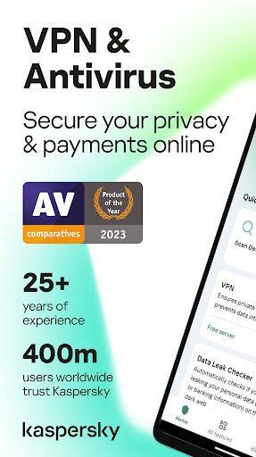 Screenshot VPN & Antivirus by Kaspersky