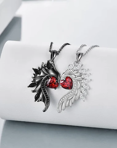 Angel Devil Wings paar ketting, dia - 0