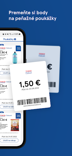 Screenshot Clubcard Tesco Slovakia