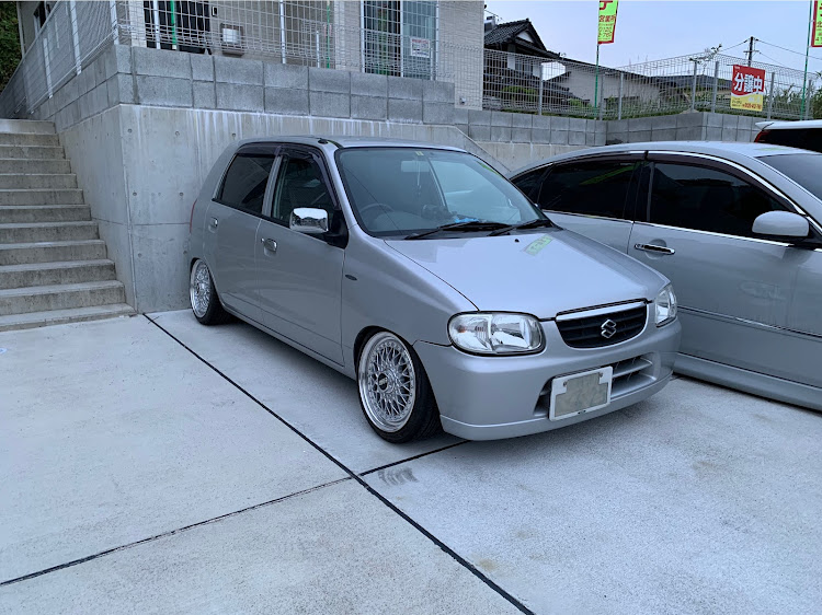 アルトのDIY・ホイール交換・スズキ車全員集合祭り・１０万円に関するカスタム事例の投稿画像1枚目