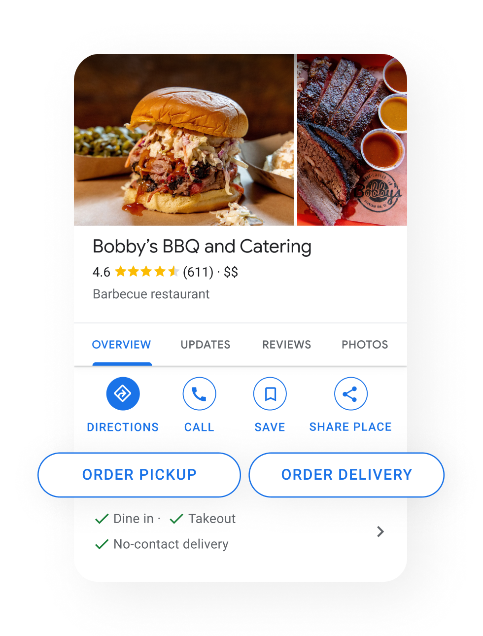Google Food Ordering For Restaurants - Delivery & Takeout