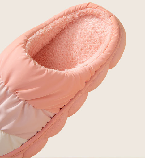 Title 6, Gradient Slippers Plush Winter Shoes Women Hous...