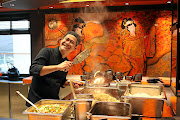 Orland Vicentillo from the Philippines at the  Kaito Teppanyaki Restaurant. 