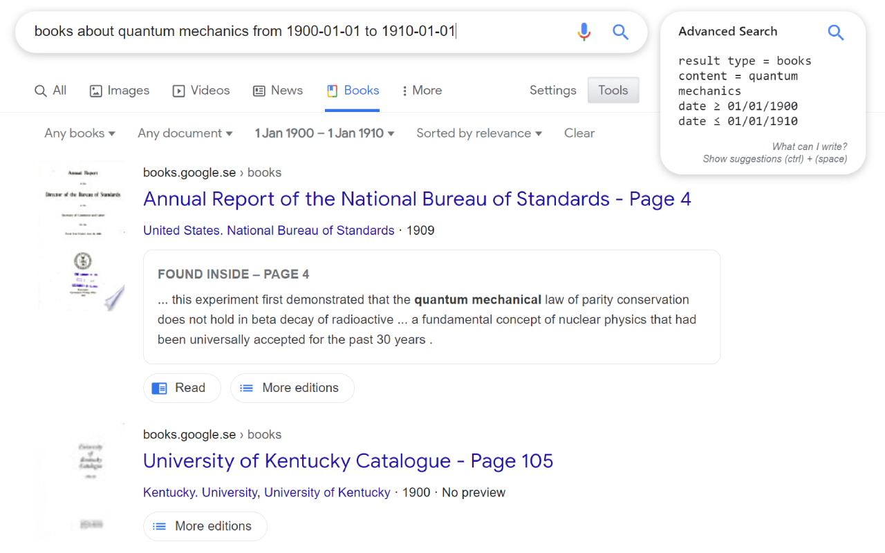 Natural Advanced Search for Google™ Preview image 5