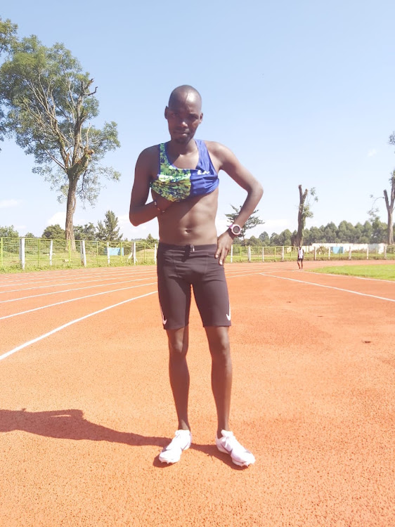 Kumari Taki in Kericho before the time trial