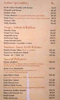 Hotel Surguru menu 1