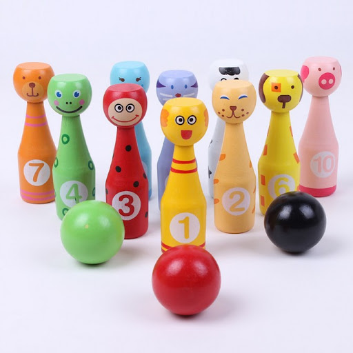 Title 4, Childrens Educational Animal Bowling Outdoor W...