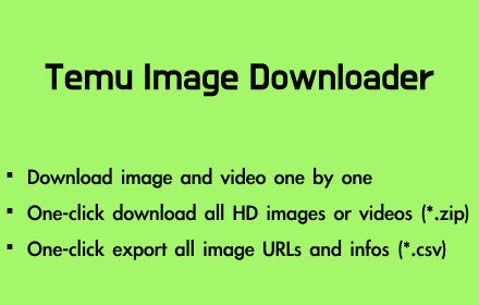 Temu Image Downloader small promo image