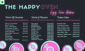 The Happy Oven menu 