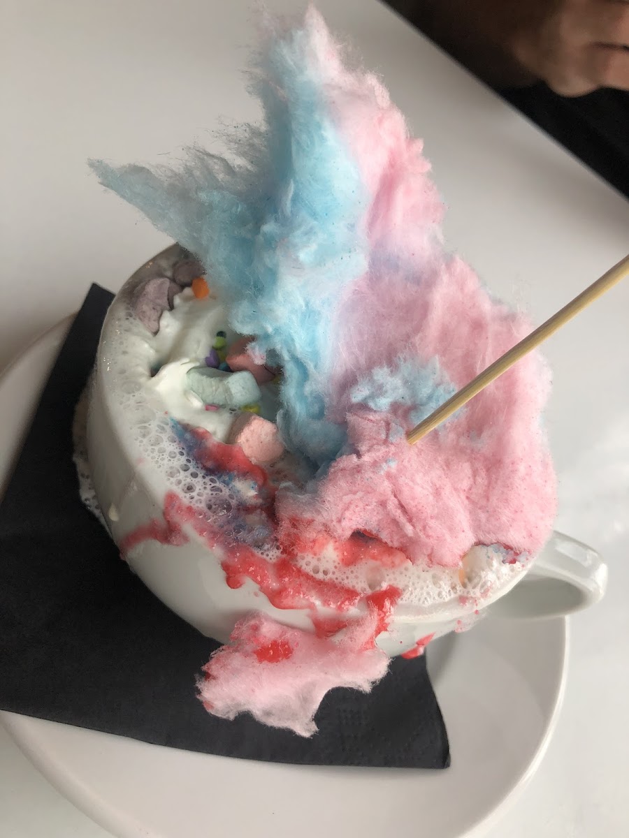 Unicorn hot chocolate