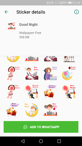 Good Night Stickers 2020  - WAStickerApps