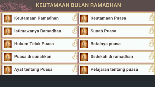 Panduan Puasa Ramadhan