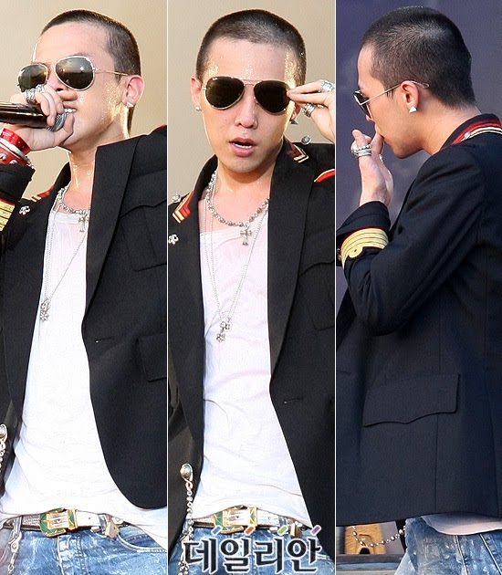 g-dragon shaved head