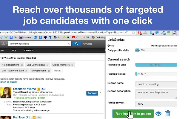 LinkGenius For LinkedIn chrome extension