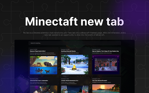 McTab | Minecraft new tab