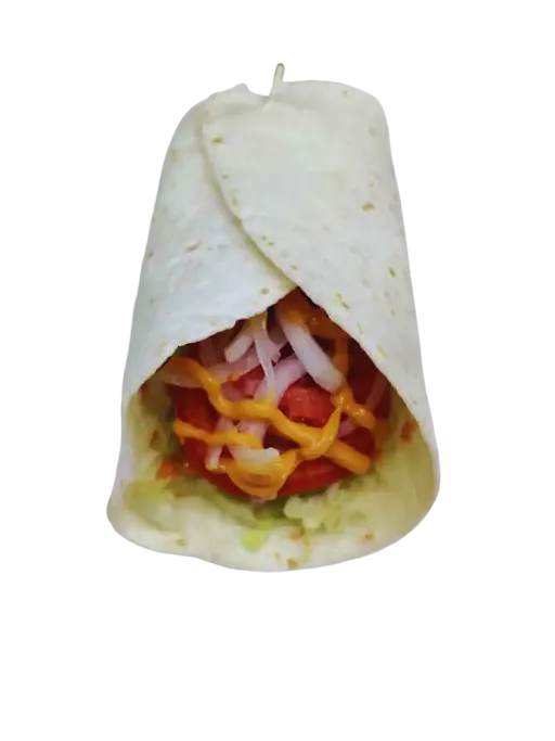 8.5 Inches Veg Shammi Kabab Snack Wrap