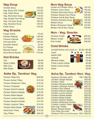 Asha Restaurant menu 2