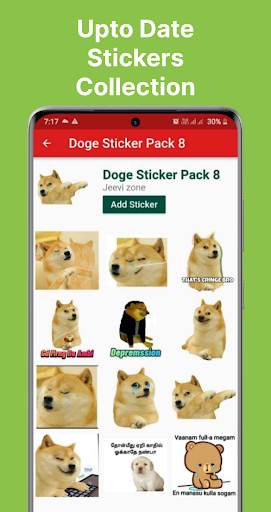 Screenshot Doge Stickers Tamil 2023