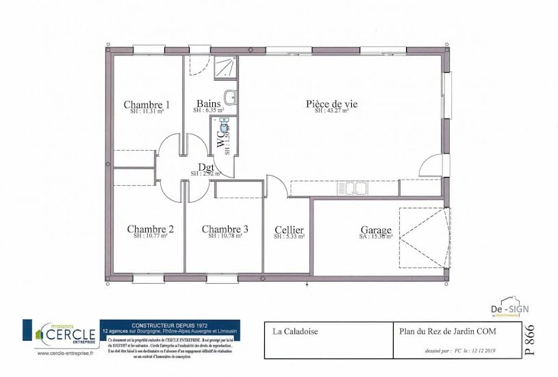  Vente Terrain + Maison - Terrain : 904m² - Maison : 92m² à Saint-Gérand-le-Puy (03150) 