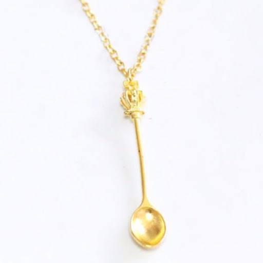 Title 3, Crown Mini Tea Spoon Classical Royal Snuff Neck...