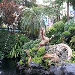 beautiful fountains at longshan temple in Taipei in Taipei, Taiwan 