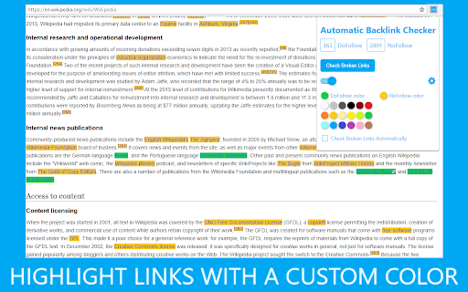 Automatic Backlink Checker