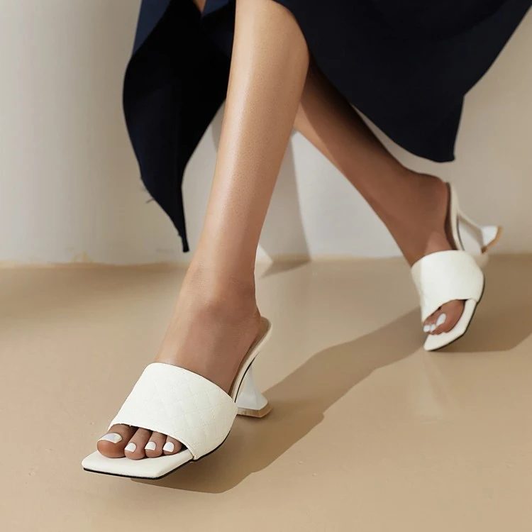 Title 4, Sandalias y zapatillas de tacón súper alto para...