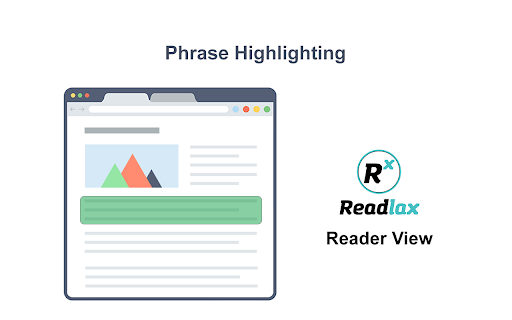 Readlax: Reader View with Phrase Highlighting