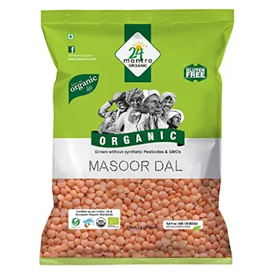 24 Mantra Organic - Masoor Dal - 1 kg