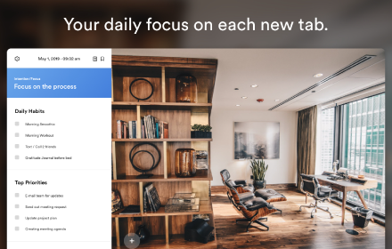 PurposeTab: Your daily focus on each new tab small promo image