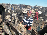 A fire devastated SST Section in Khayelitsha on Saturday morning.
