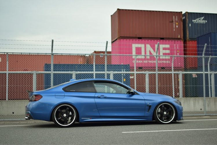 4シリーズ クーペの熊本・BMW・ヘルパースプリング・車高調整・低いようで低くない丁度良い高さに関するカスタム事例の投稿画像6枚目