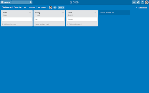 Trello Card Counter