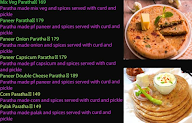 Thali Meals Paratha menu 2