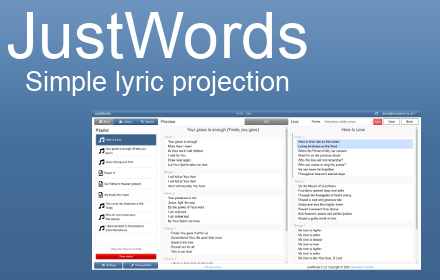 JustWords for Chrome Preview image 0