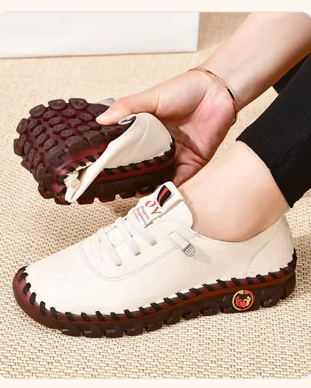 2023 Women's Flat Shoes New Orthopedic Loafers Woman Mocc... - 3