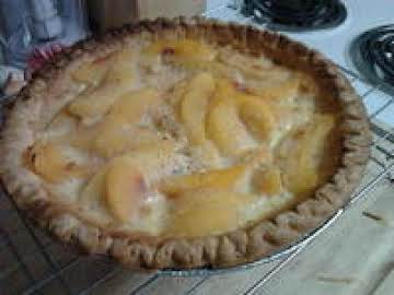 Custard Peach Tart