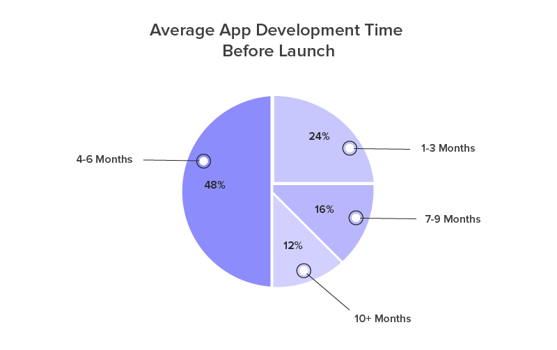 Average app development time