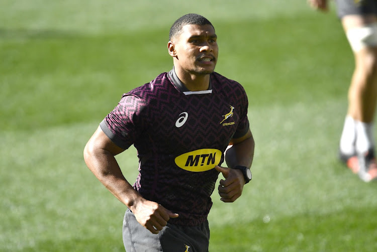 Damian Willemse during a training session at Cape Town Stadium on July 23 2021.