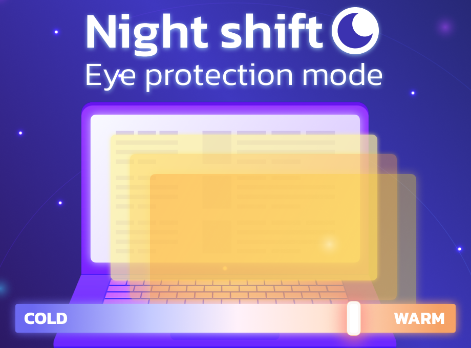 Night Shift. Eye Protection Mode Preview image 1
