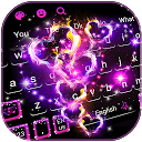 Download Sparkling Love Hearts Keyboard Theme Install Latest APK downloader