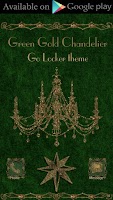 Green Gold Chandelier Clock Wi Screenshot