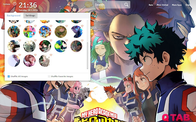 Boku no Hero Wallpapers New Tab