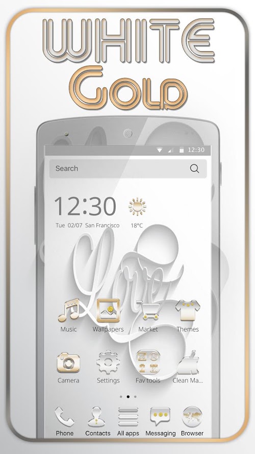 Android application White Gold for Sony Xperia screenshort
