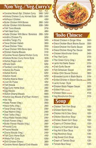 Hotel Caroline Nova menu 4