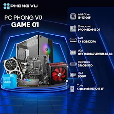 PC PV Game 01 (i3-12100F/8GB/256GB SSD/GTX 1650/No OS)