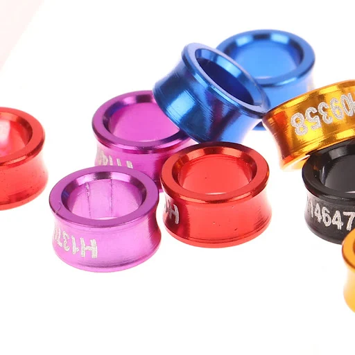 10Pcs Aluminum Parrot Leg Rings Pigeon Foot Rings Bird Parrot Feeding Identification Outdoor Flying Training Tools Bird 