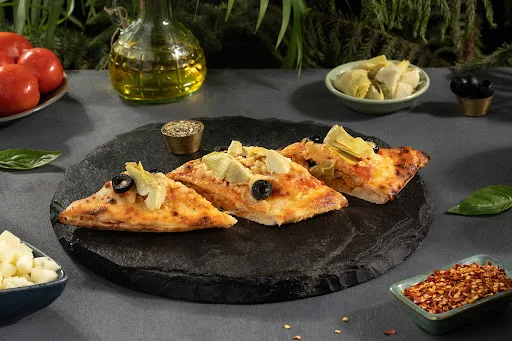 Stuffed Pizza Bread - Artichoke And Olive With Vegan Cheese